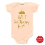 Half Birthday Boy Baby Outfit