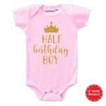 Half Birthday Boy Baby Outfit