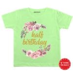 Half Birthday Flower Baby Wear