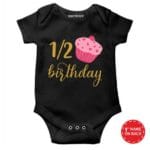 Half Birthday Cake Baby Wear
