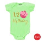 Half Birthday Cake Baby Wear