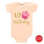 Half Birthday Cake Baby Wear