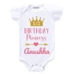 Half Birthday Princess Baby Outfit