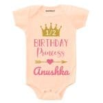 Half Birthday Princess Baby Outfit