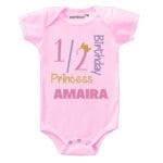 Half Birthday Princess Baby Wear