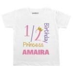 Half Birthday Princess Baby Wear