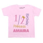 Half Birthday Princess Baby Wear