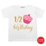 Half Birthday Cake Baby Wear