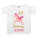 Half Birthday Unicorn Baby Outfit