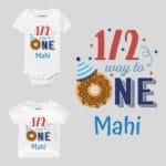 Half Way To One Theme Baby Clothes