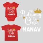 Halfway to One Baby Outfit