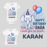 Happy Birthday Dada I Love You So Much Baby Wear