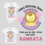 Happy Birthday Dada I Love You To The Moon and Back