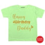 Happy Birthday Daddy Glitter Baby Wear