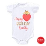 Happy Birthday Daddy Heart Baby Wear
