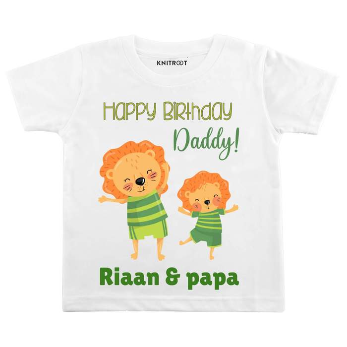 Happy Birthday Daddy! Lion Theme T-Shirt