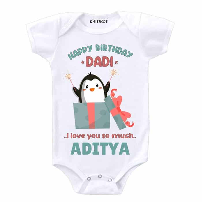 Happy Birthday Dadi I Love You So Much Onesie