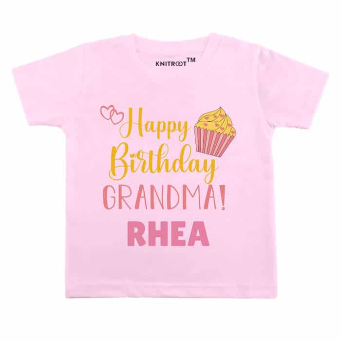 Happy Birthday Grandma! Tshirt (Pink)