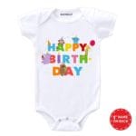 Happy Birthday Party Design Baby Clothes