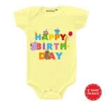 Happy Birthday Party Design Baby Clothes