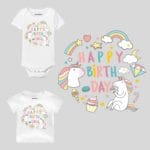 baby 1st birthday unicorn outfit