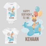 Happy Birthday To Me… Giraffe Design Baby Clothes