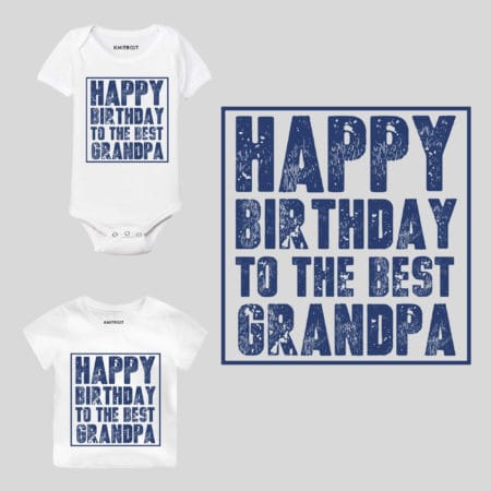 Happy Birthday to the Best Grandpa Baby Wear