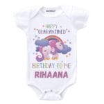 Happy Quarantine Birthday to Me Unicorn Baby Outfit