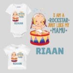 I Am A Rockstar Just Like My Mamu Baby Wear