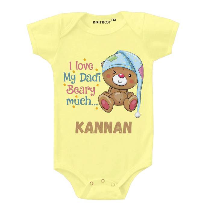 I Love My Dadi Beary Much... Onesie (Yellow)