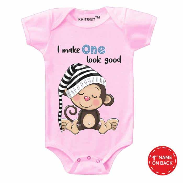 I Make One Look Good Onesie (Pink)