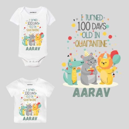 I Turned 100 Days Old in Quarantine  Baby Outfit