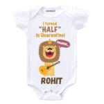 I Turned Half in Quarantine! Baby Outfit