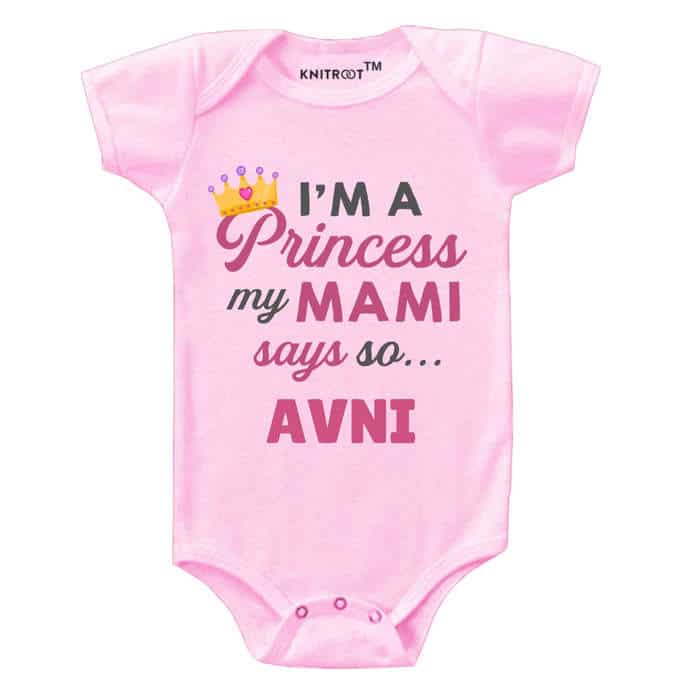 I'm A Princess My Mami Says So Onesie (Pink)
