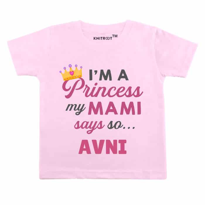 I'm A Princess My Mami Says So Onesie T-shirt (Pink)