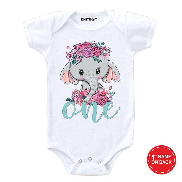 I'm One Elephant Design Onesie
