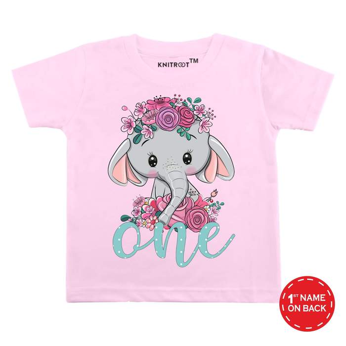 I'm One Elephant Design Tshirt (Pink)