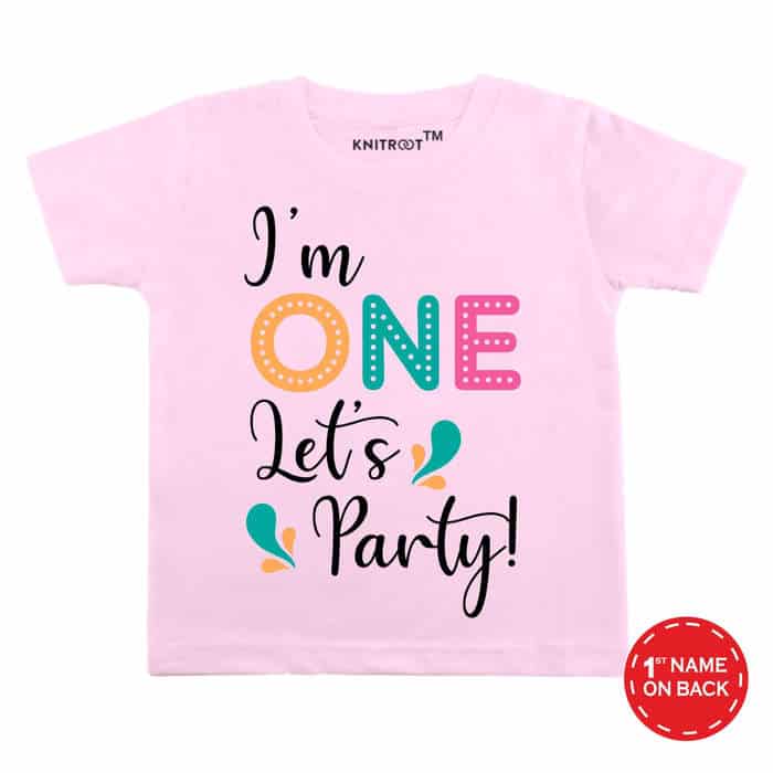 Im One Let's Party! Tshirt (Pink)