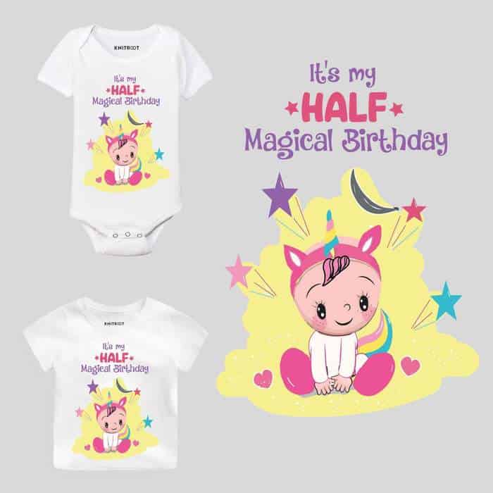 It's My Half Magical Birthday Baby Clothes