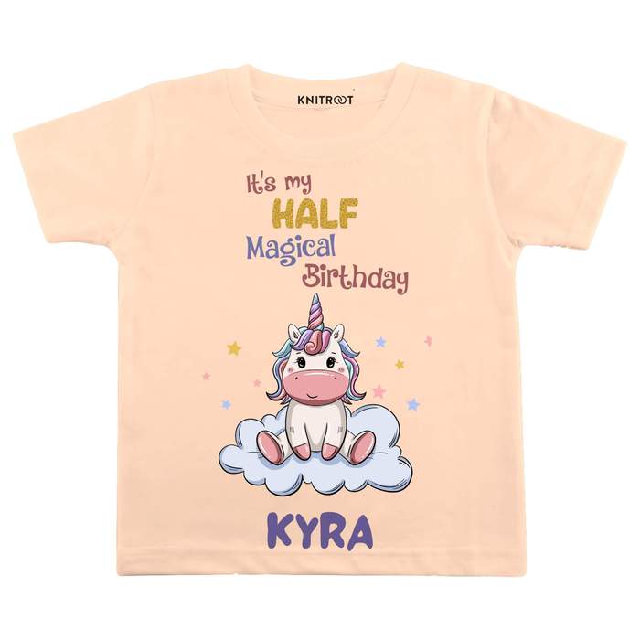 It's My Half Magical Birthday TEES (Peach)