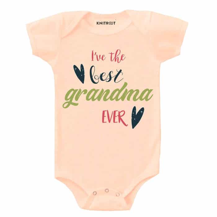 I've the Best Grandma Ever Onesie (Peach)
