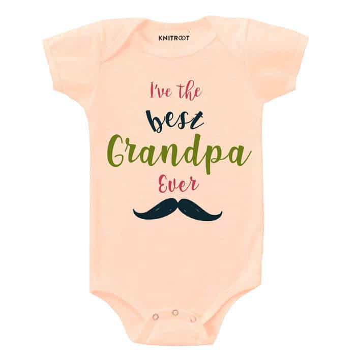 I've the Best Grandpa Ever Onesie (Peach)