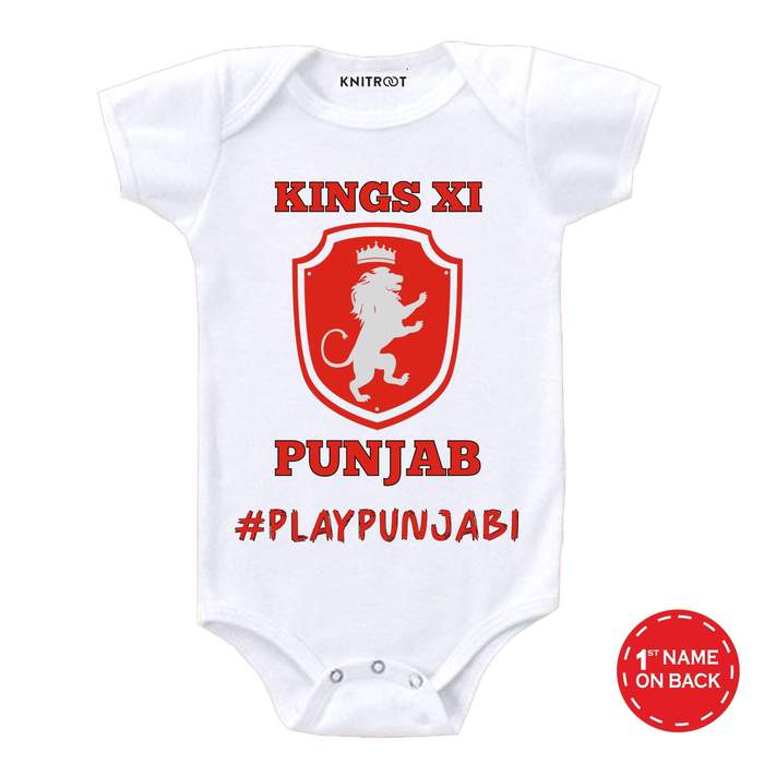 Kings XI Punjab baby onesie