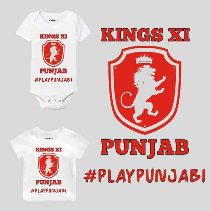 Kings XI Punjab baby outfit kings xi punjab t shirt 2020