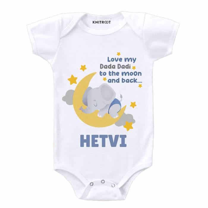 Love My Dada Dadi To The Moon And Back... Onesie