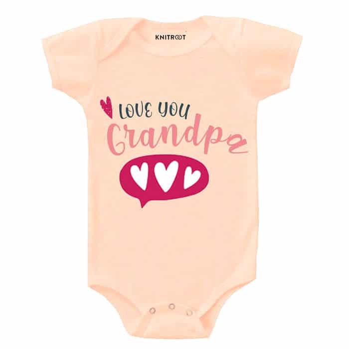 Love You Grandpa Onesie (Peach)