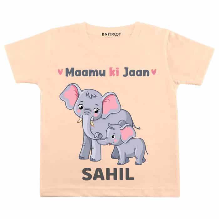 Maamu Ki Jaan Tshirt (Peach)