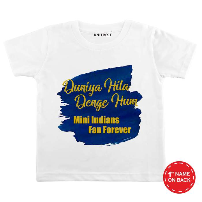 Mini indians fan forever tshirt