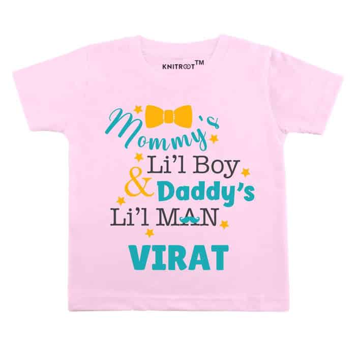 Mommy's Li'l Boy & Daddy's Li'l Man Tshirt (Pink)