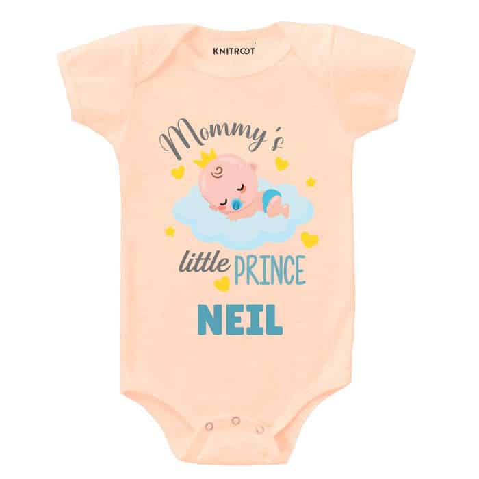 Mommy's Little Prince Onesie (Peach)